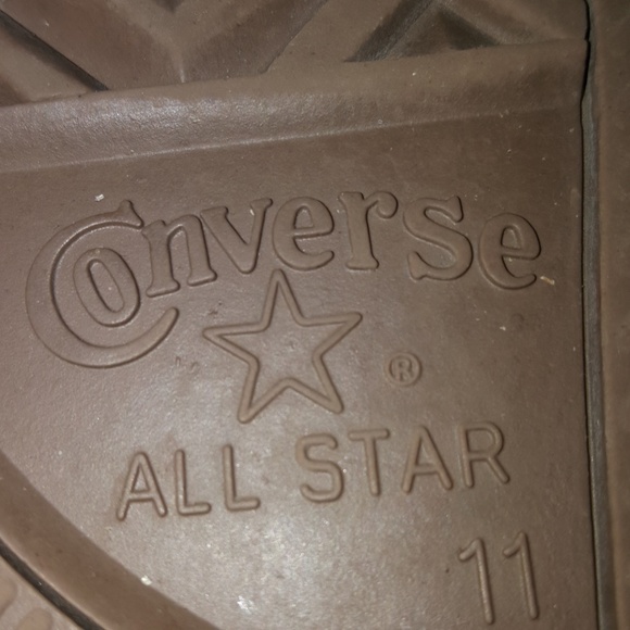 🖤Black Leather All Star Hi-Tops🖤 - Picture 4 of 5